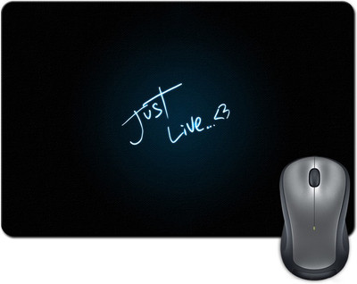 

Rangeele Inkers Just Live Mousepad(Multicolor)