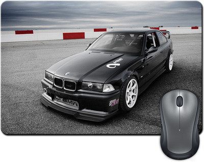 

ShopMantra Black Sports Car Mousepad(Multicolor)