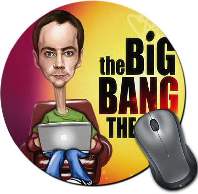 

Rangeele Inkers The Big Bang Theory Sheldon Cooper Artwork Round Mousepad(Multicolor)