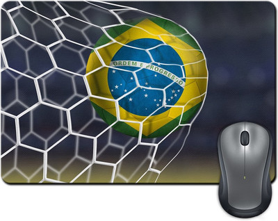 

Rangeele Inkers Brazil Football Mousepad(Multicolor)