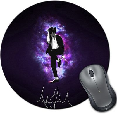 

Rangeele Inkers Micheal Jackson Signature Round Mousepad(Multicolor)