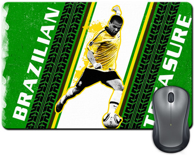

ShopMantra Dani Alves Brazil Football Mousepad(Multicolor)