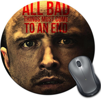 

Rangeele Inkers Breaking Bad Jesse Round Mousepad(Multicolor)