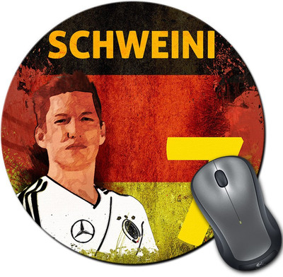 

ShopMantra Schweinsteiger Germany Football Round Mousepad- SMMR00000224 Mousepad(Multicolor)