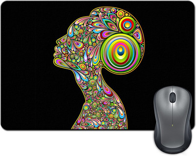 

ShopMantra Abstract Lady Pattern Mousepad(Multicolor)