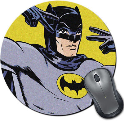 

Rangeele Inkers Vintage Batman Round Mousepad(Multicolor)