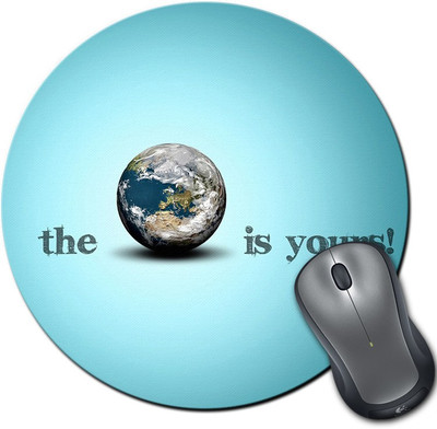 

Rangeele Inkers Earth Is Yours Round Mousepad(Multicolor)