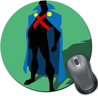 

Rangeele Inkers Justice League Martian Round Mousepad(Multicolor)