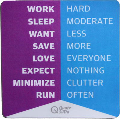 

QuoteSutra Life sutra 2 Mousepad(Multicolor)
