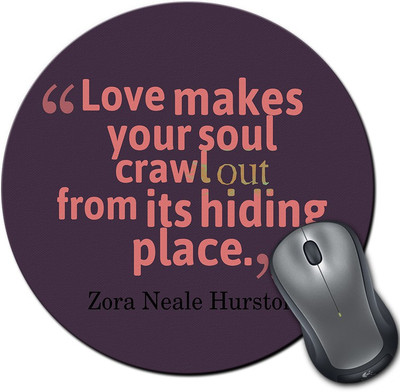

Rangeele Inkers Love Makes Your Soul Crawl Out Round Mousepad(Multicolor)