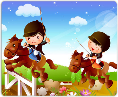 

Lovely Collection Children Horseridding Mousepad(Multicolor)