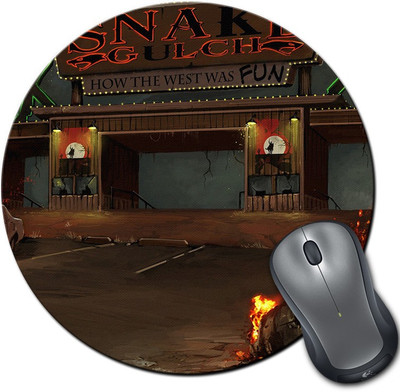 

Rangeele Inkers Snake Gulch Art Work Round Mousepad(Multicolor)
