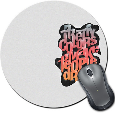 

Rangeele Inkers Pretty Color Make People Drool Round Mousepad(Multicolor)