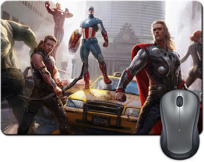 

Rangeele Inkers Avengers Paintings Mousepad(Multicolor)