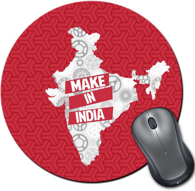 

ShopMantra Make In India Laminated Round Mousepad(Multicolor)