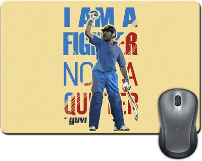 

ShopMantra Yuvraj Singh I Am A Fighter Mousepad(Multicolor)