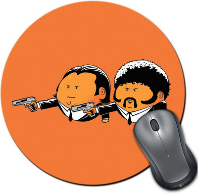 

Rangeele Inkers Pul Fiction Doodle Round Mousepad(Multicolor)