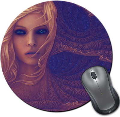 

Rangeele Inkers Khaleesi Dragon Painting Round Mousepad(Multicolor)