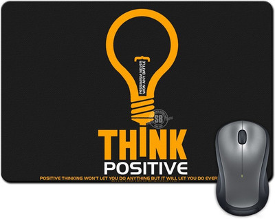 

Rangeele Inkers Think Positive Mousepad(Multicolor)