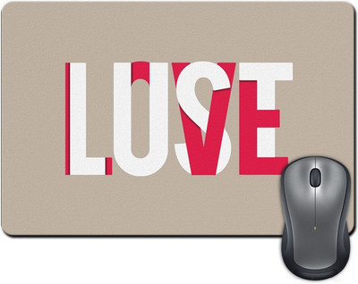 

ShopMantra Love Or Lust Minimal Design Mousepad(Multicolor)