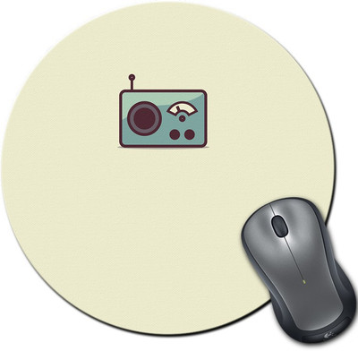 

Rangeele Inkers Vintage Radio Round Mousepad(Multicolor)