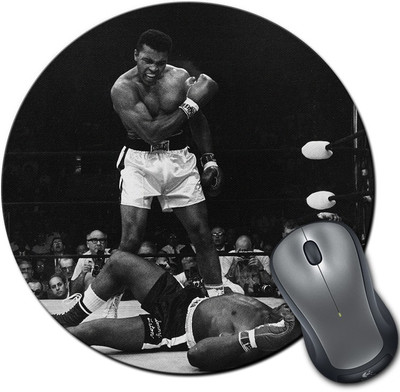 

Rangeele Inkers Muhammad Ali How Great I Am Round Mousepad(Multicolor)