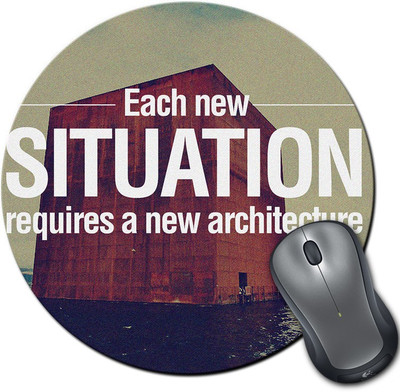 

Rangeele Inkers New Architecture Round Mousepad(Multicolor)