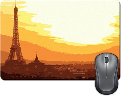 

Rangeele Inkers Eiffel Tower Paris Artwork Mousepad(Multicolor)