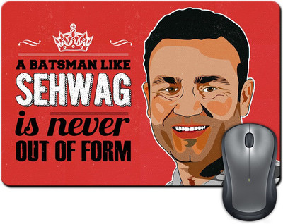 

ShopMantra Virender Sehwag Never Out Of Form Mousepad(Multicolor)
