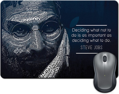 

ShopMantra Deciding What Not To Do Quote By Steve Jobs Mousepad(Multicolor)