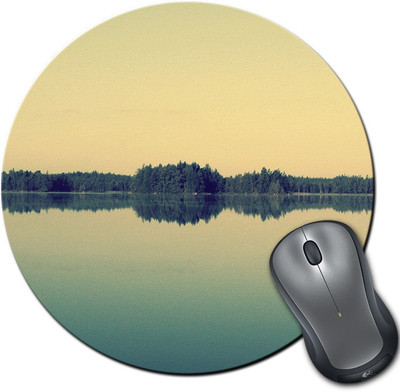 

Rangeele Inkers Peace River Photography Round Mousepad(Multicolor)