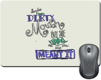 

Rangeele Inkers Kiss Me Like Mean It Mousepad(Multicolor)