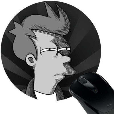 

Huppme Man Mousepad(Black)