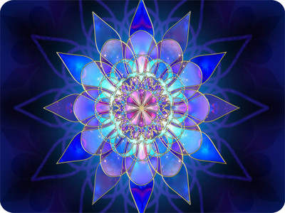 

SYL Crystel Flower Mousepad(Multicolor)