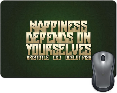 

Rangeele Inkers Happiness Depends On You Mousepad(Multicolor)