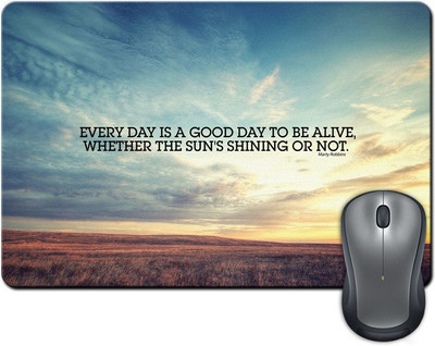 

Rangeele Inkers Good Day To Alive Mousepad(Multicolor)