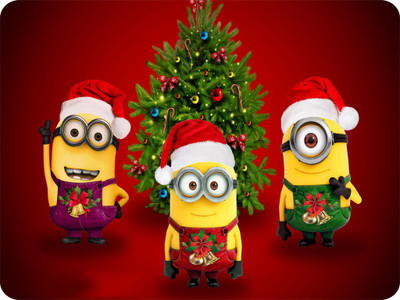 

SYL Marry Christmas Minions Mousepad(Multicolor)