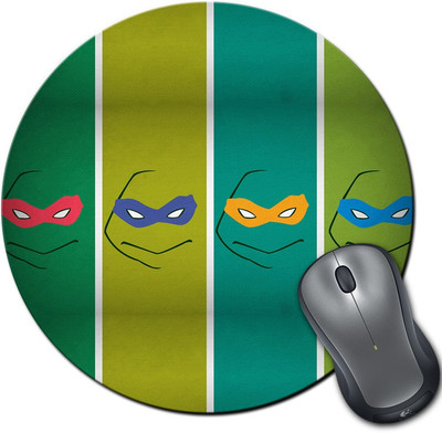 

Rangeele Inkers Tmnt Minimal Round Mousepad(Multicolor)