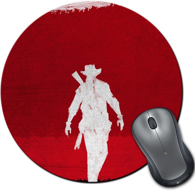 

Rangeele Inkers Red Dead Redemption Man Round Mousepad(Multicolor)