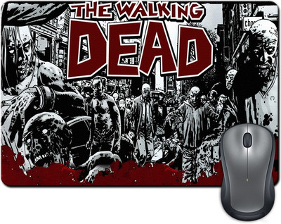 

Rangeele Inkers The Walking Dead Red Artwork Mousepad(Multicolor)