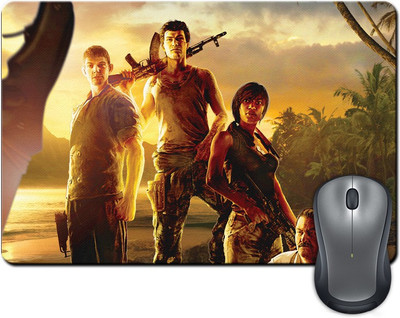 

ShopMantra Video Game Grunge Players Design Mousepad(Multicolor)