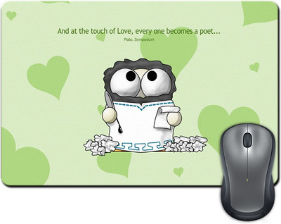 

ShopMantra At the Touch of Love, Everyone Becomes a Poet Quote Design Mousepad(Multicolor)