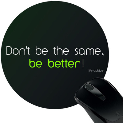 

Huppme Be Better Mousepad(Black)