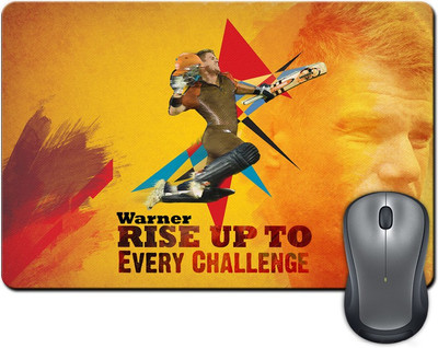 

ShopMantra David Warner Rise Up To Every Challenge Mousepad(Multicolor)