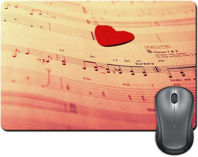 

Rangeele Inkers Music Notes Love Mousepad(Multicolor)