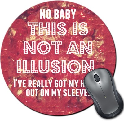 

Rangeele Inkers Love You Baby Round Mousepad(Multicolor)