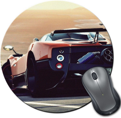 

Rangeele Inkers Lets Travel Car Round Mousepad(Multicolor)