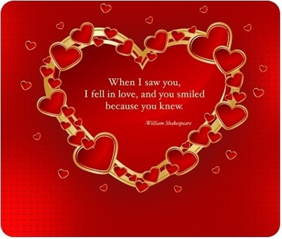 

Allthingscustomized Love Gift Mousepad(Multicolor)
