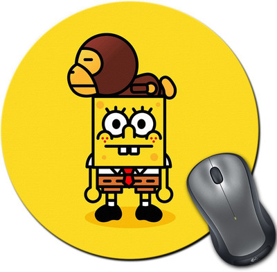 

Rangeele Inkers Spongebob Round Mousepad(Multicolor)