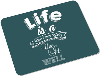 

SKY TRENDS Life Is A Love Time Offer Use In Well With Dark Green Shade Best Gifts For Birthday And Anniversary Rectangle Mousepad(Multicolor)